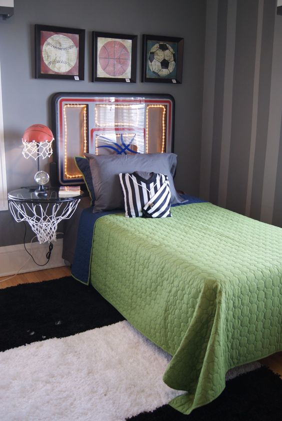 17 Inspirational Ideas For Decorating Basketball Themed Kids Room