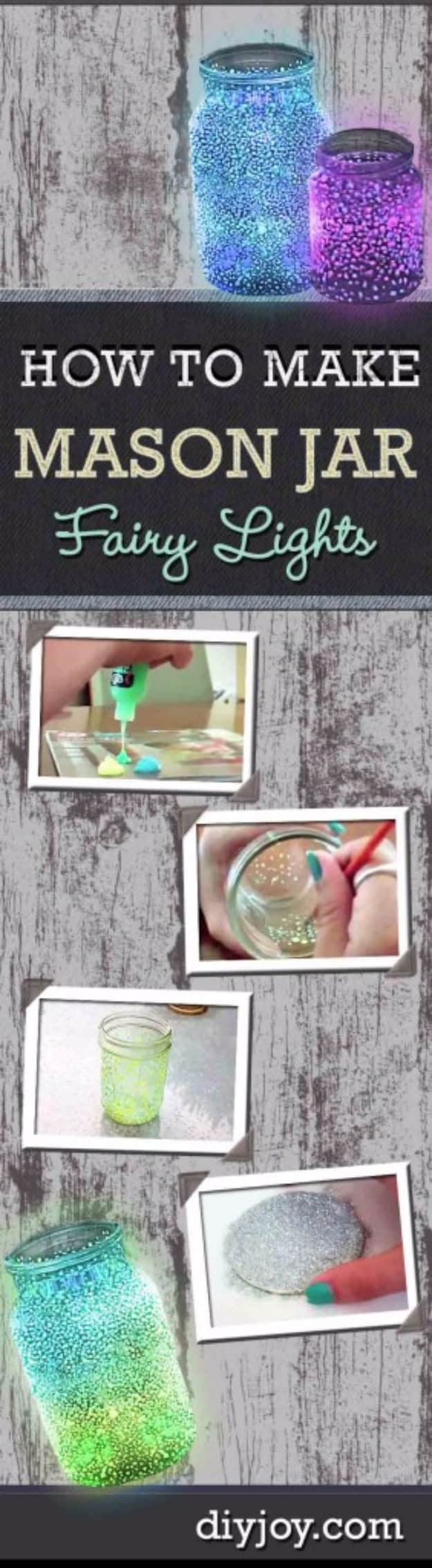 DIY Mason Jar Fairy Lights Source