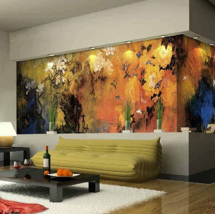 Floral Wall Mural: Perfectly Addition To Any Living Room 11