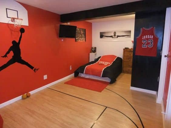 17 Inspirational Ideas For Decorating Basketball Themed Kids Room