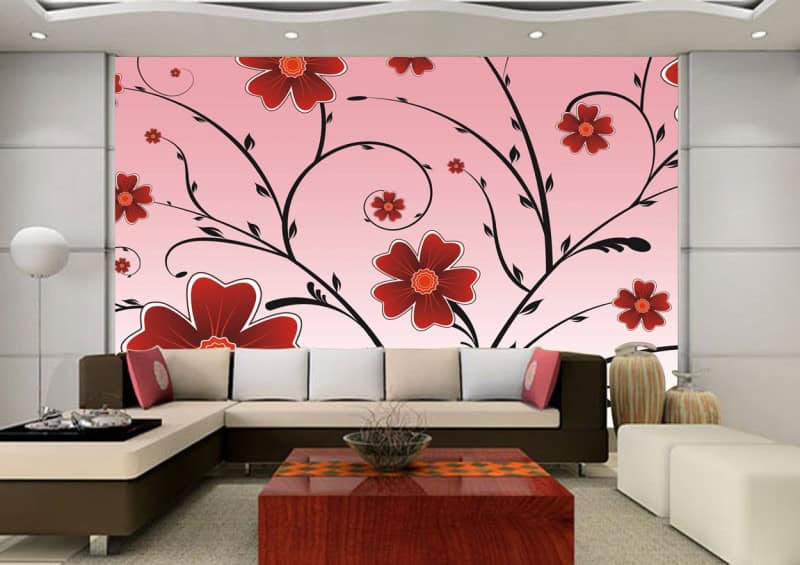 Floral Wall Mural: Perfectly Addition To Any Living Room 12