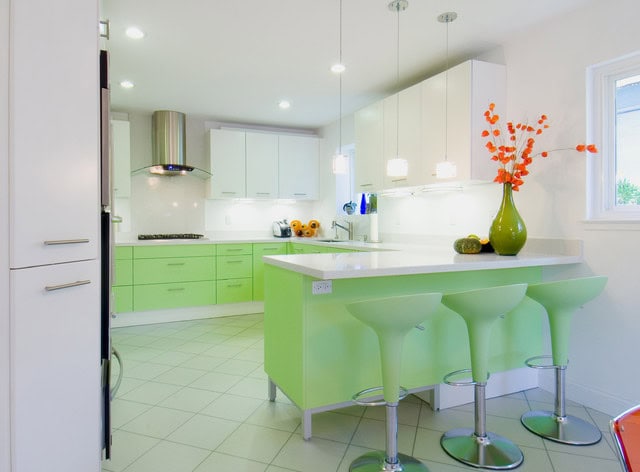 20 Extravagant Examples Of Colorful Kitchens That Will Delight You 13