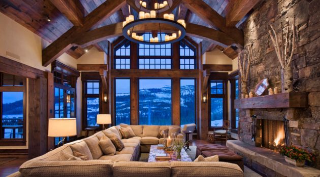 16 Glamorous Chalet Living Room Designs That Wows