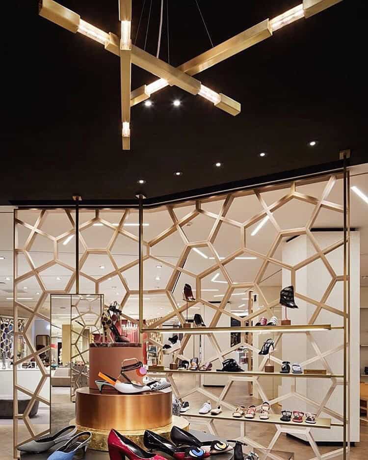 Minimalist Modern Brass Chandelier Buy it on: www.etsy.com