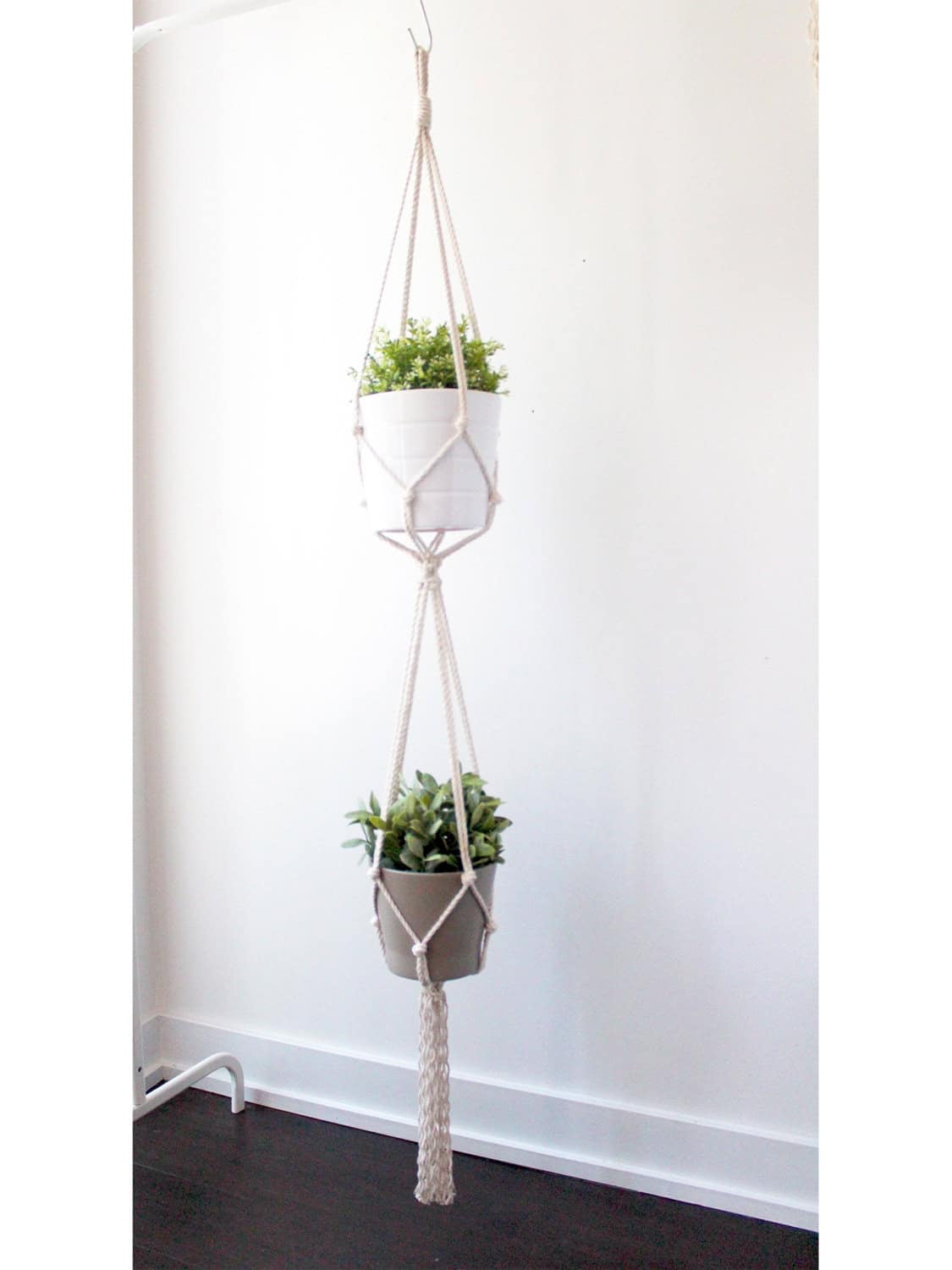 Double Macrame Plant Hanger Buy it on: www.etsy.com
