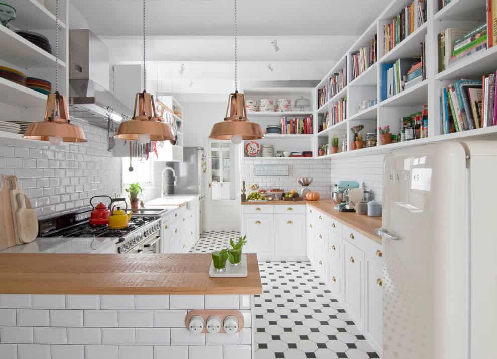 An eclectic kitchen in Barcelona Source
