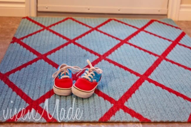 Colorfully paint your doormat Source
