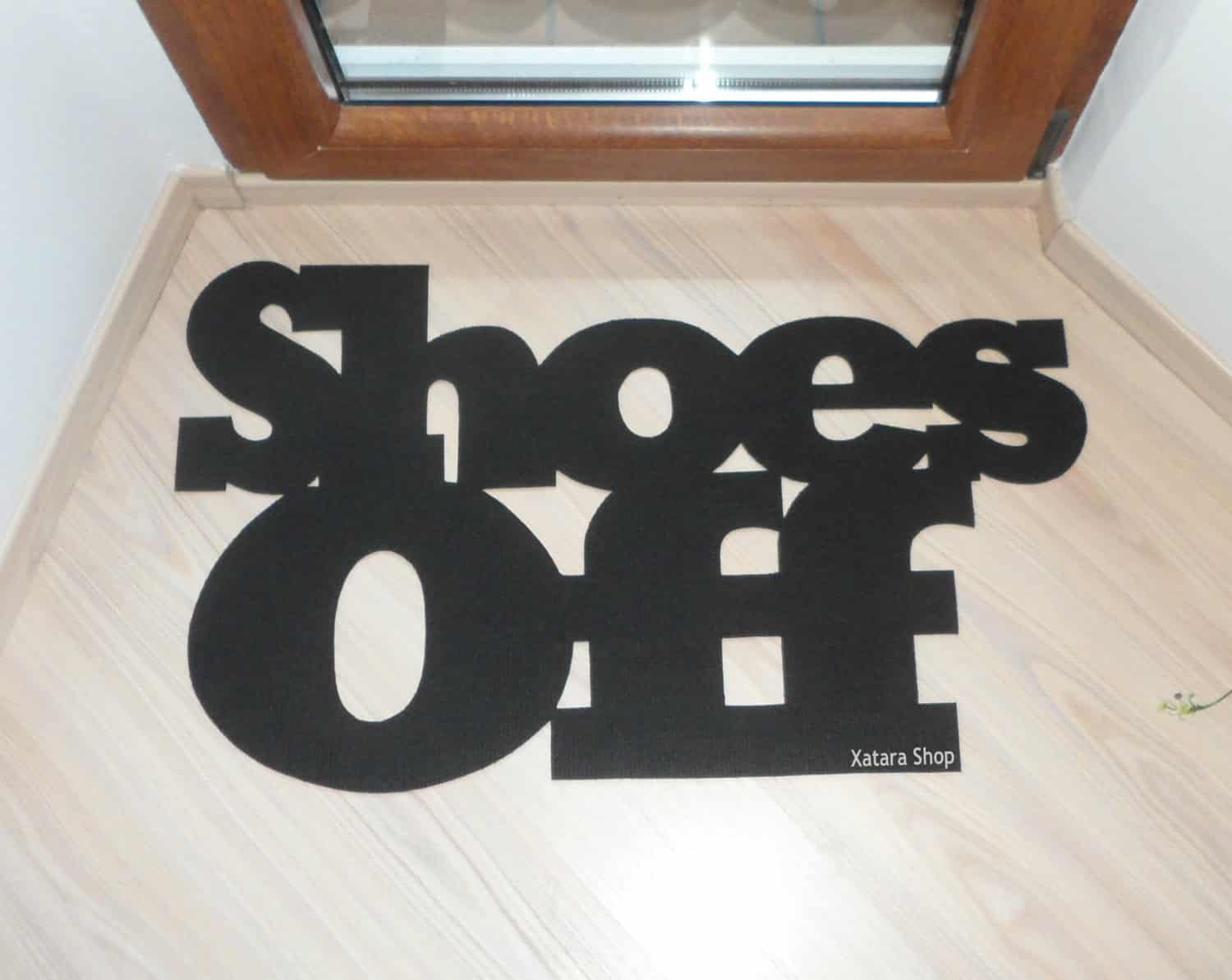 Shoes Off door mat Buy it on: www.etsy.com