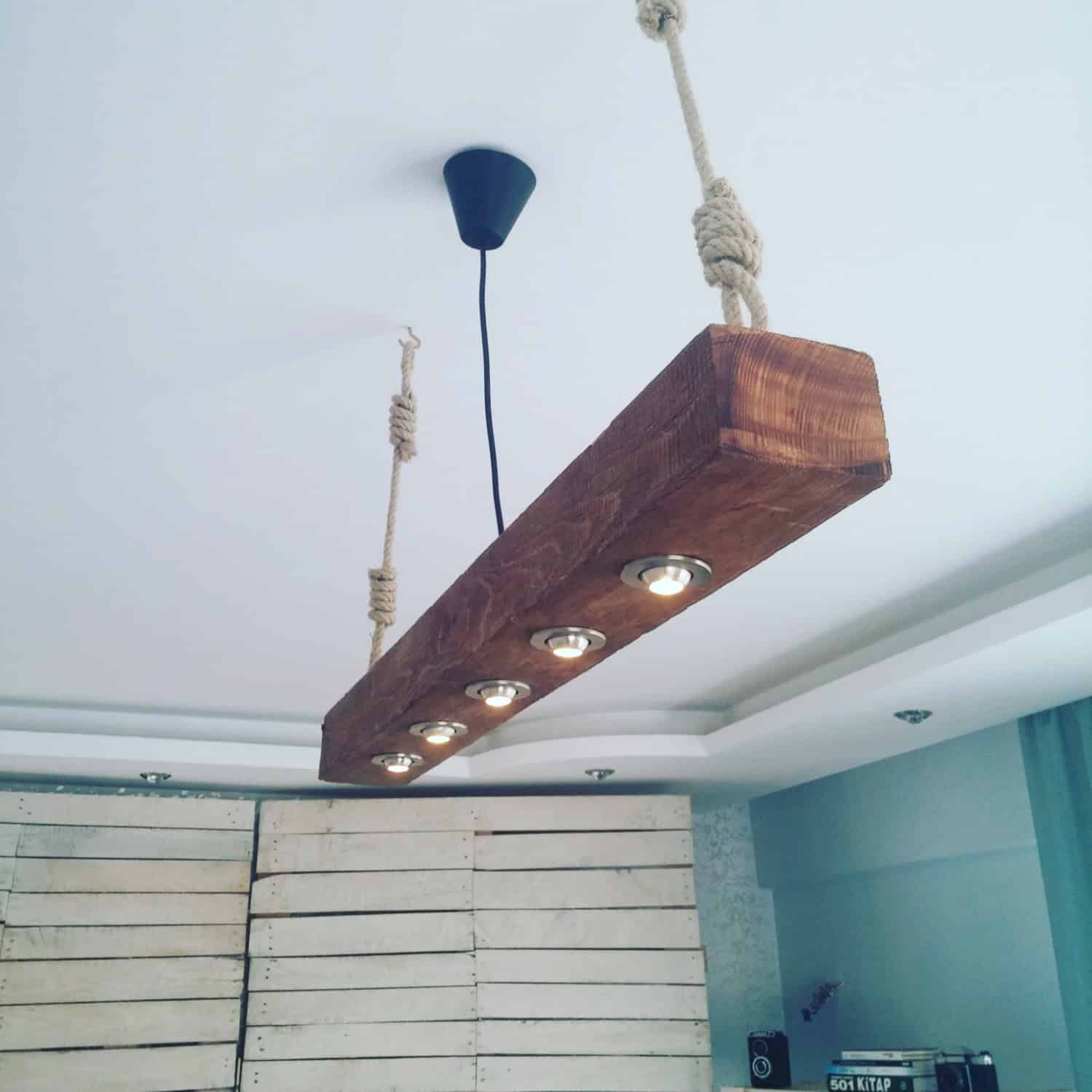 RECLAIMED WOOD CHANDELIER Buy it on: www.etsy.com