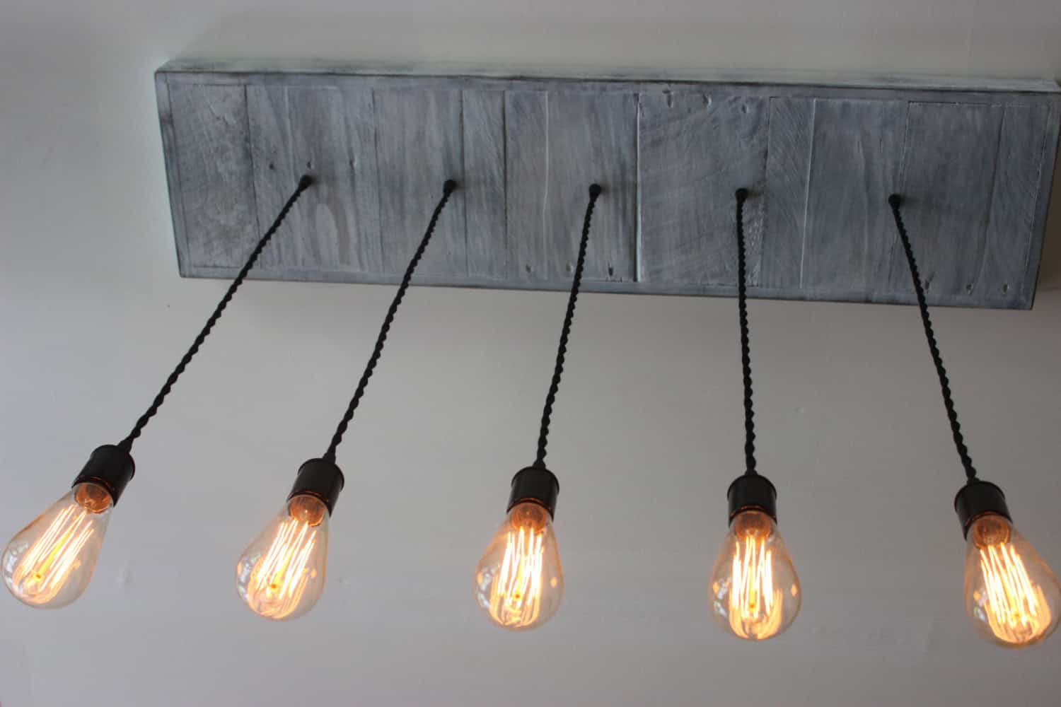 Spectacular Farmhouse Edison Bulb 5 Light Chandelier Buy it on: www.etsy.com