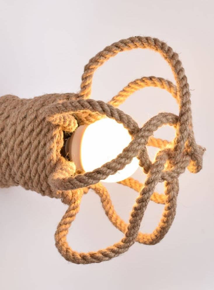 Jute Kraken ceiling light or wall sconce Buy it on: www.etsy.com