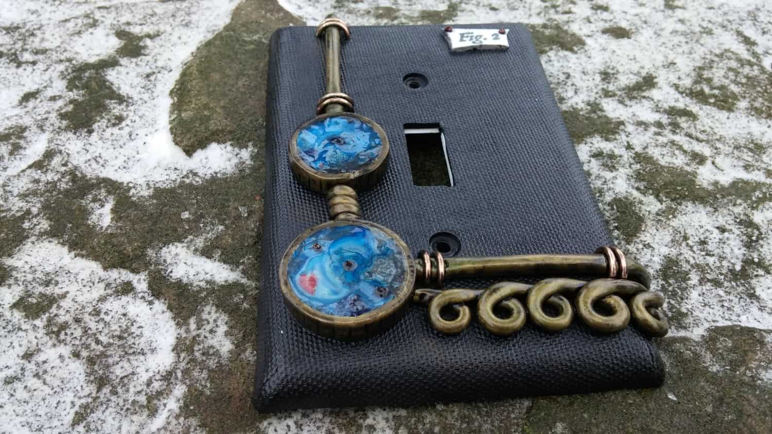 SteamPunk Light Switch Plate Buy it on: www.etsy.com