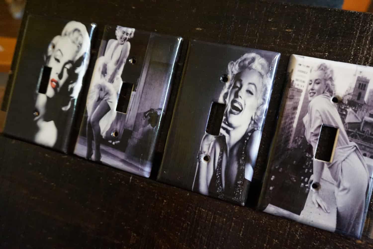 Marilyn Monroe Light Switch Plates Buy it on: www.etsy.com