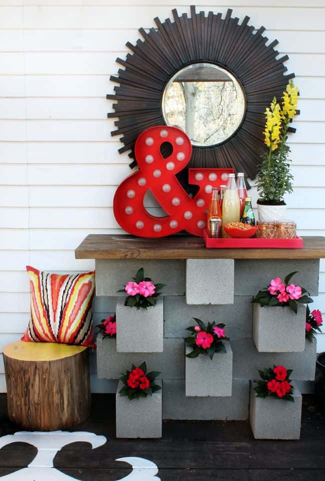 19 Simple DIY Projects Made Of Concrete Blocks That Will Surprise You 3