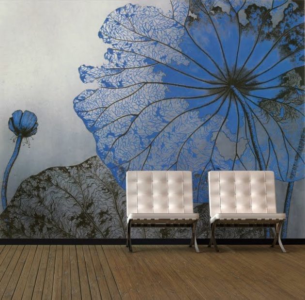 Floral Wall Mural: Perfectly Addition To Any Living Room