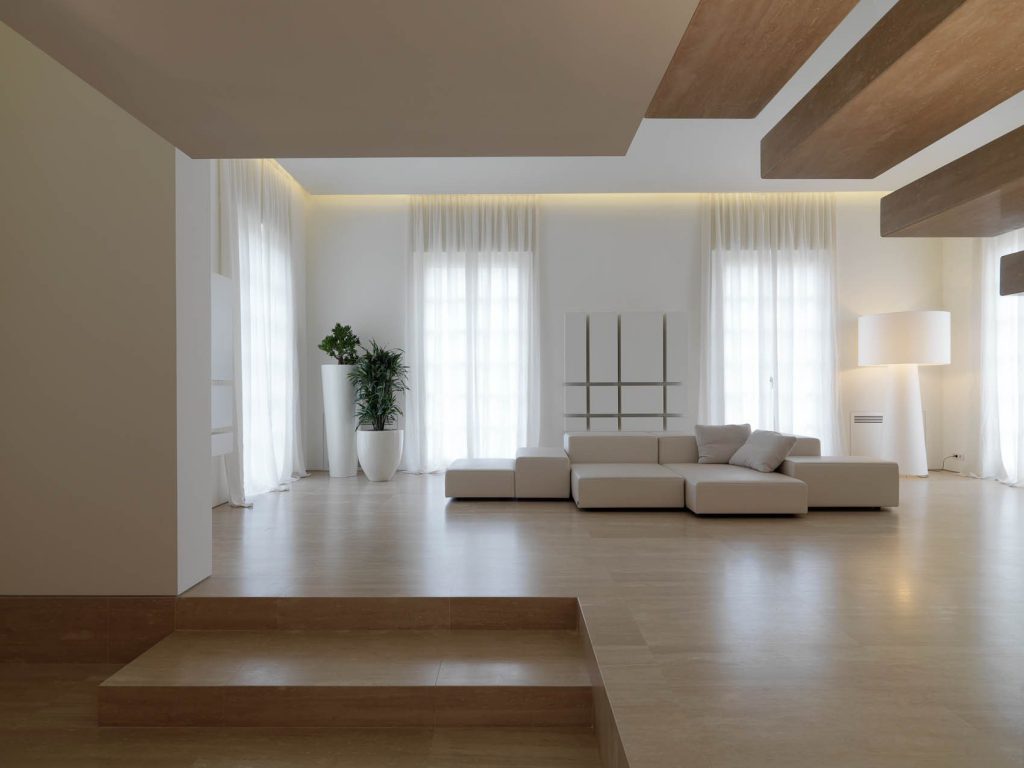 zen japanese minimalist living room