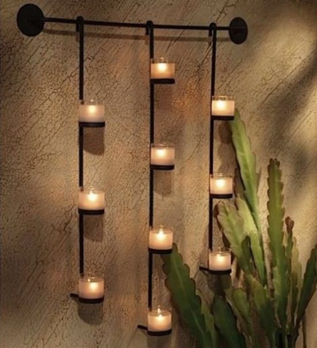 Wrought Iron Candle Holders- Beautiful Decoration For The Walls In