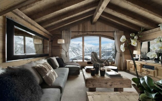 16 Glamorous Chalet Living Room Designs That Wows