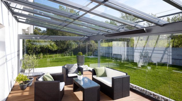 16 Functional Enclosed Glass Terraces To Enjoy Every Weather Conditions