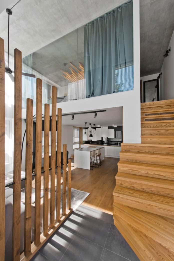 View of Modern Scandinavian Loft Interior by InArch in Vilnius, Lithuania