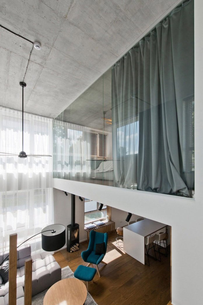 View of Modern Scandinavian Loft Interior by InArch in Vilnius, Lithuania