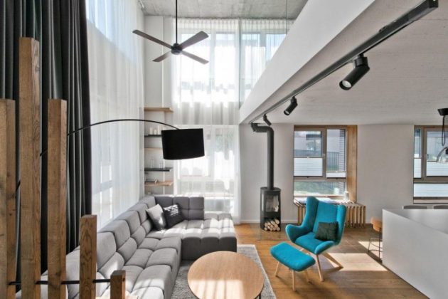 Modern Scandinavian Loft Interior by InArch in Vilnius, Lithuania - Modern Nordic Loft Interior Design