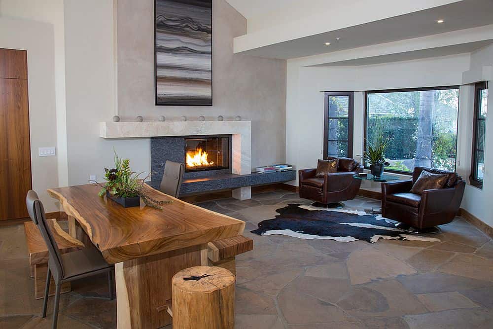 15 Original Home Office Designs With Unique Live-Edge Desk That Will Impress You 15