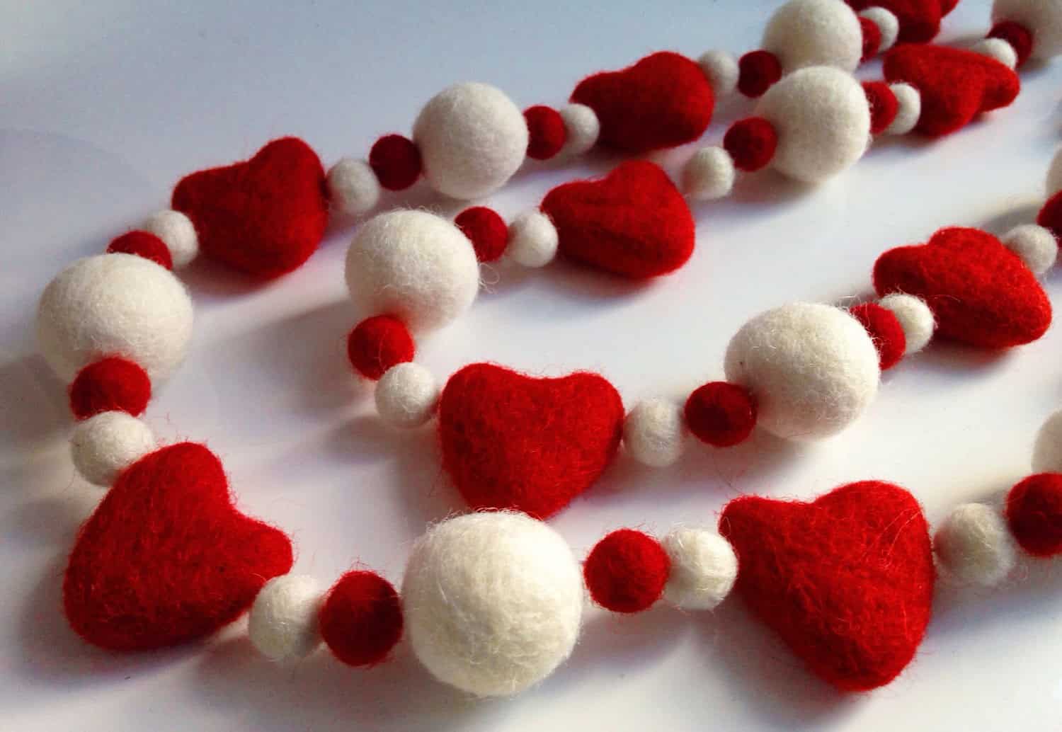 Felt Heart Garland Felt Heart Garland
