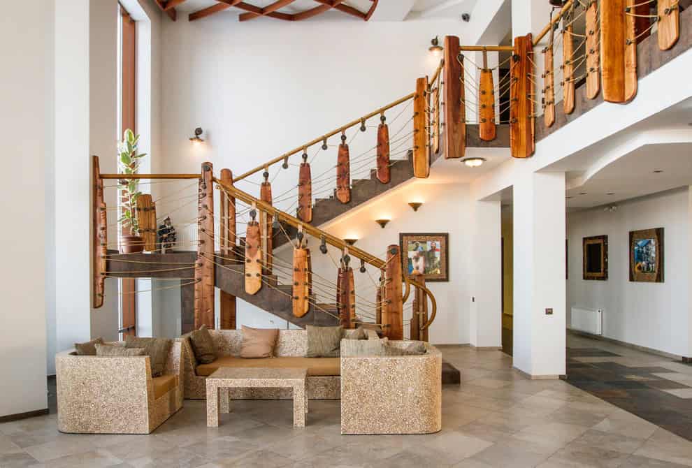 House on river bank House on river bank