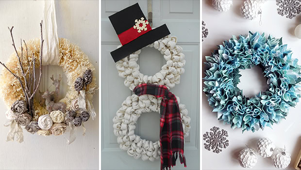 16 Charming Handmade Winter Wreath Designs Your Front Door Lacks