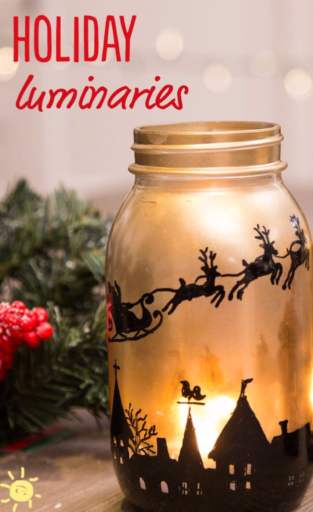 17 Marvelous DIY Christmas Luminaries That You Must Craft