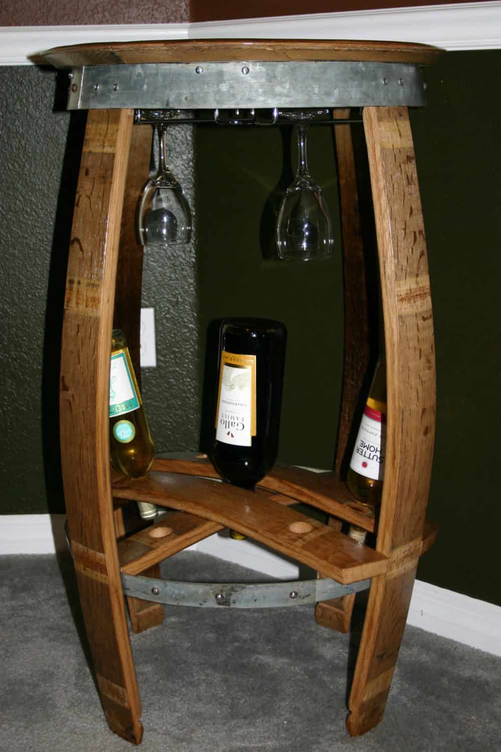 Wine Barrel Serving Table Wine Barrel Serving Table