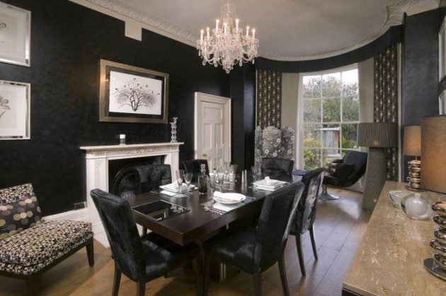 Timeless Black & White Dining Room Designs For Glamorous Ambiance