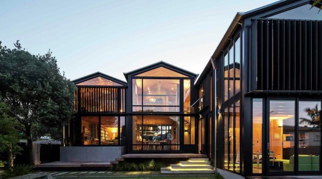 Boat Sheds by Strachan Group Architects & Rachael Rush in Auckland, New Zealand