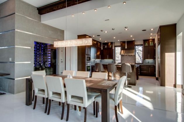 17 Divine Dining Room Designs With Concrete Flooring