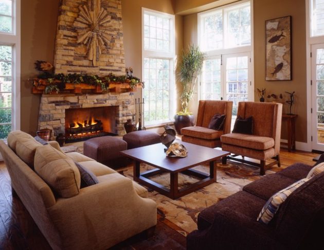 19 Alluring Living Room Designs In Earth Tones That Will Charm You