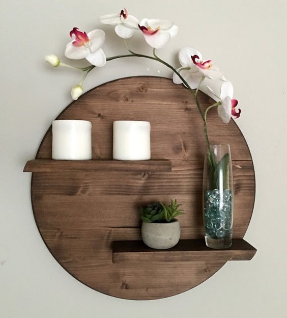 17 Remarkable DIY Round Shelf Designs To Adorn Your Empty ...