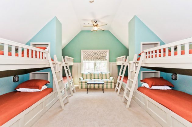17 Dream Like White Bunk Bed Designs, Bonus Room Bunk Bed Ideas