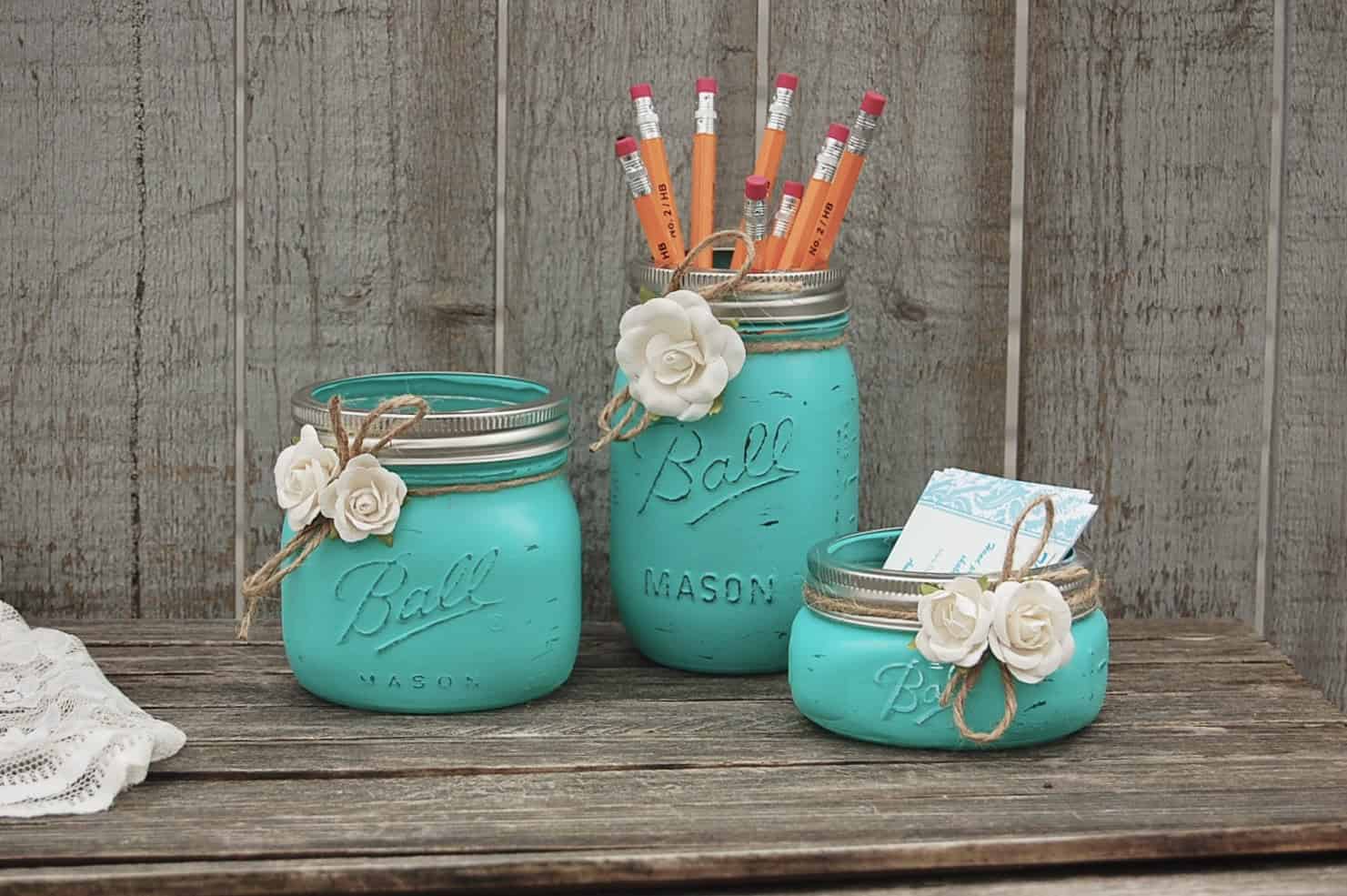 15 Amazing Handmade Mason Jar Organization Ideas That Can Help You