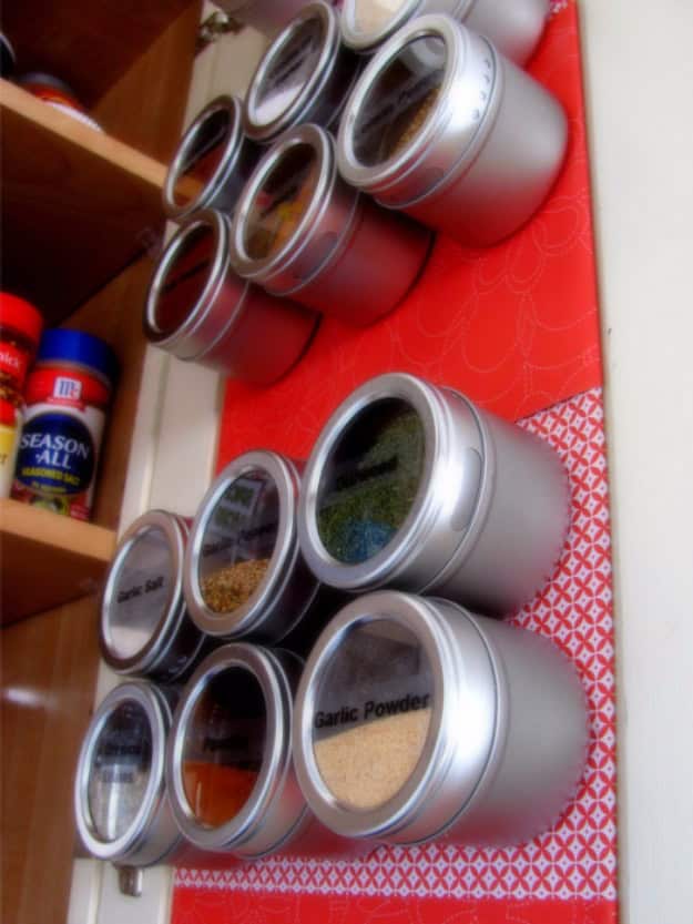 Magnetic Spice Rack Organization Magnetic Spice Rack Organization