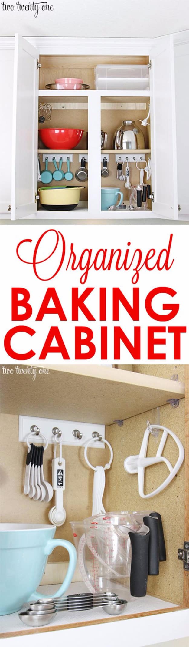 Organized Baking Cabinet Organized Baking Cabinet