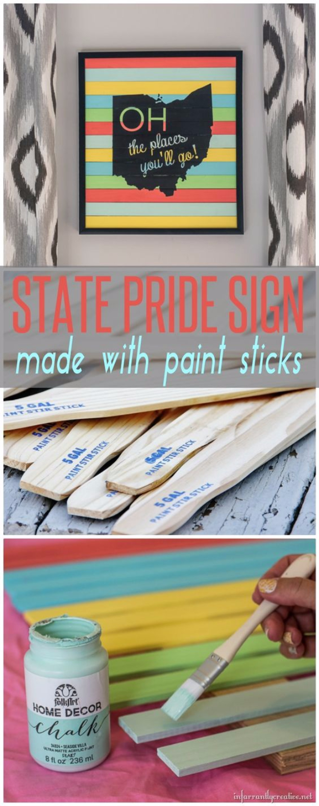 15 Fun And Easy DIY Paint Stick Ideas To Spice Up Your Home Decor