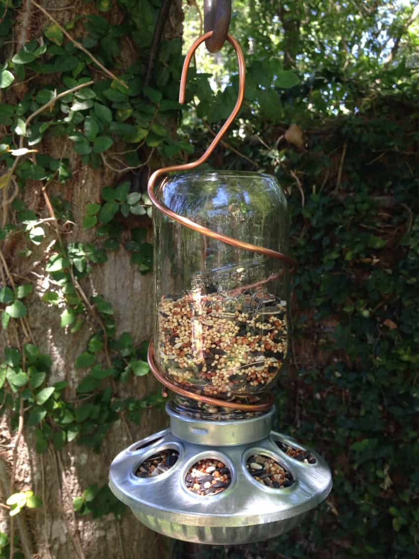 Mason Jar Bird Feeder Mason Jar Bird Feeder