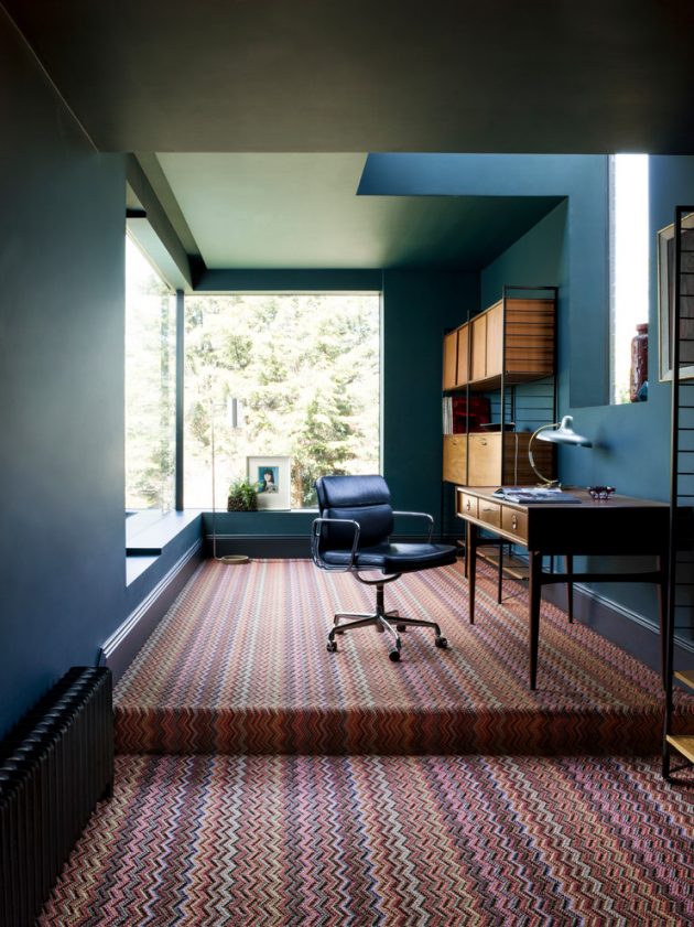15 Inspirational Mid-Century Modern Home Office Designs