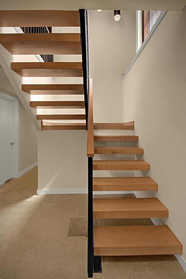 modern staircase mid century designs outstanding mercer island