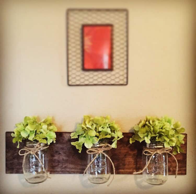 Mason Jars Wall Planter Mason Jars Wall Planter