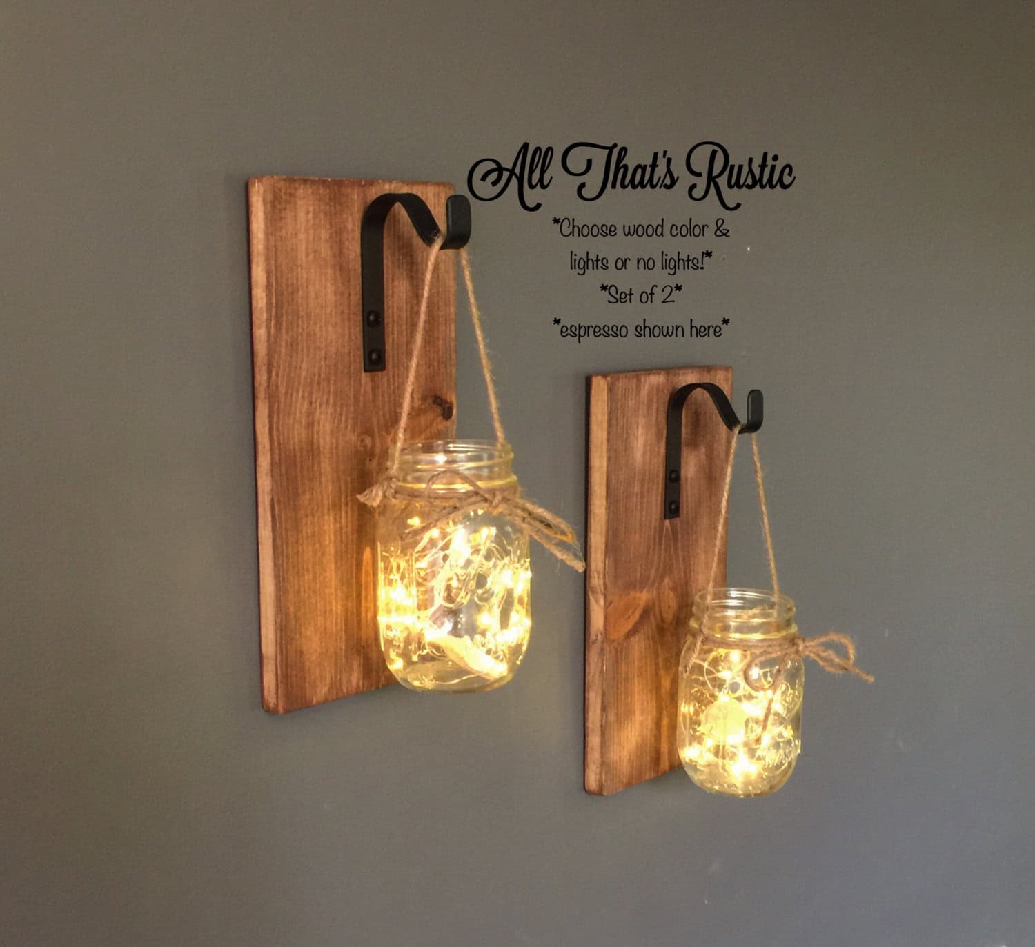 Hanging Mason Jar Sconces Hanging Mason Jar Sconces