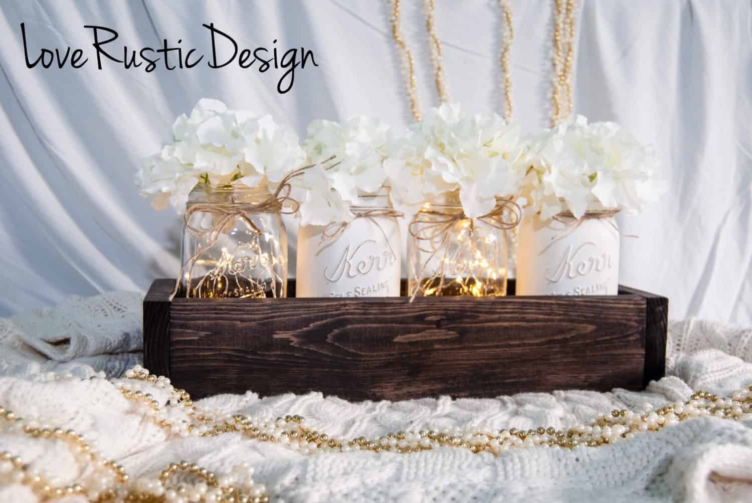 Mason Jar Centerpiece Mason Jar Centerpiece