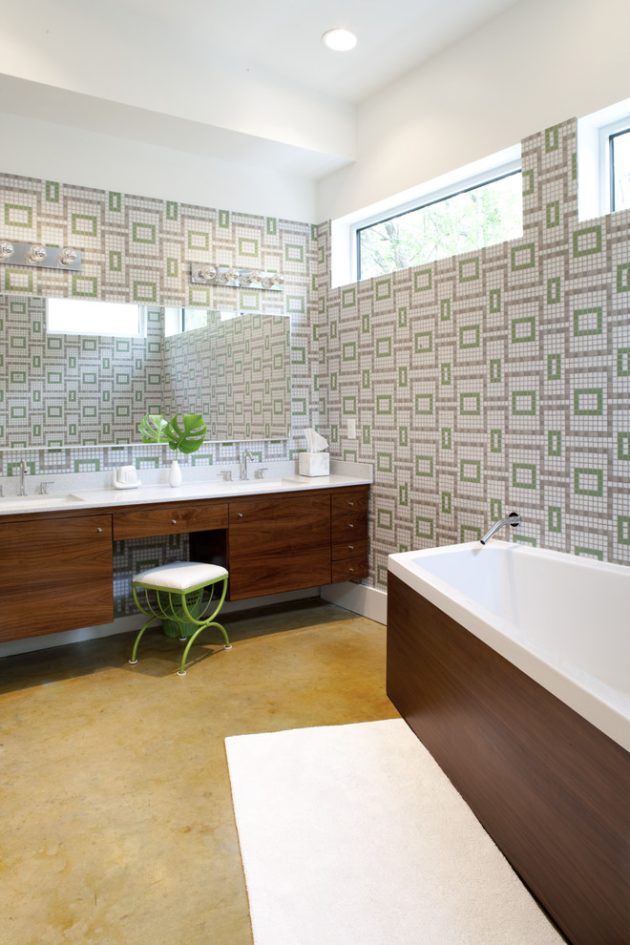 16 Inspirational Mid Century Modern, Mid Century Modern Bathroom Tile Ideas