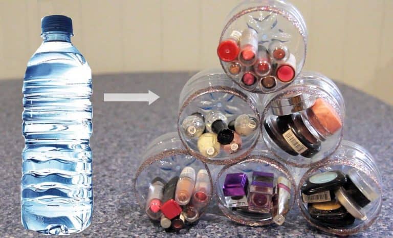 DIY Recycled Bottle Organizer
